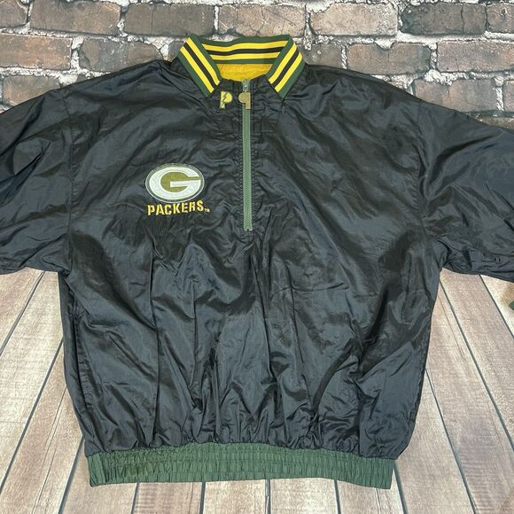 Vintage 90s Green Bay Packers Pro Player Reversible Windbreaker Mens Size Large - Picture 11 of 12